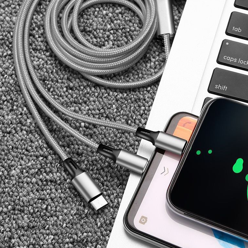 Laxo 3-in-2 Fast Charging Cable (120cm)