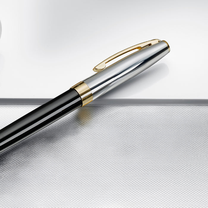 Sheaffer Sagaris - Gloss Black Barrel With Gold Tone Trim Rollerball Pen