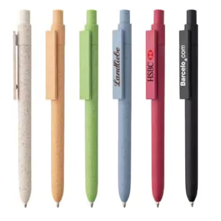 Wheat Straw Ball Pen (Click-to-Write)