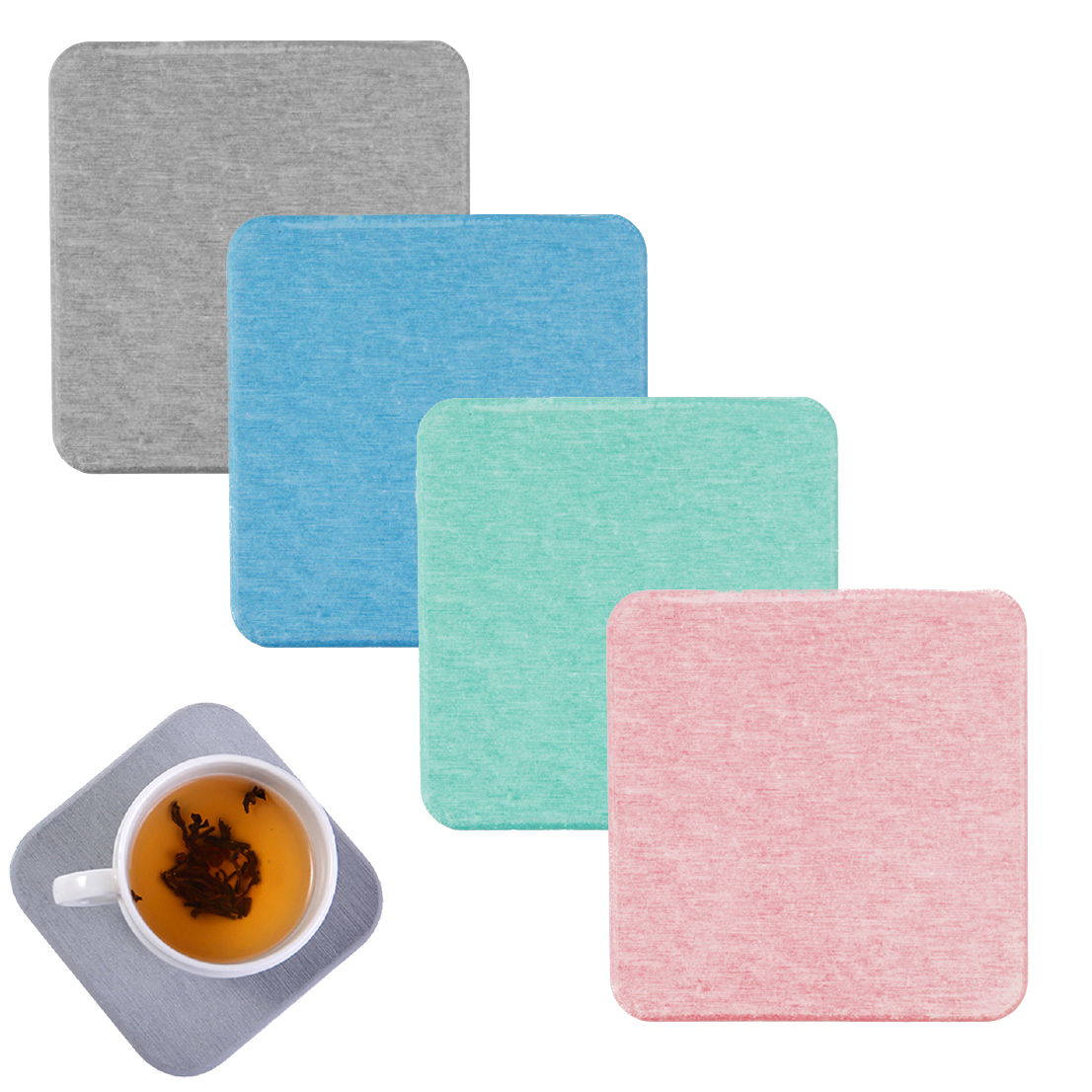 Customised Diatomite Highly Absorbent Coaster With Logo Print