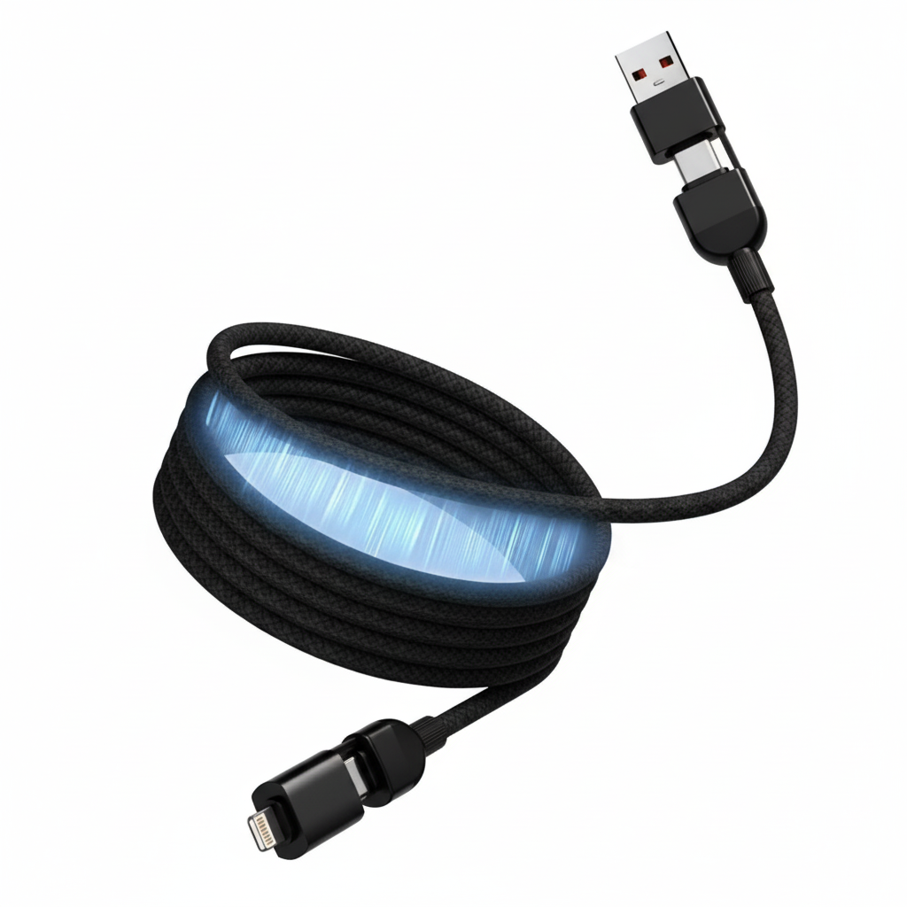 100W 4 in 1 Magnetic Charging Cable (Type C-to-Type C)