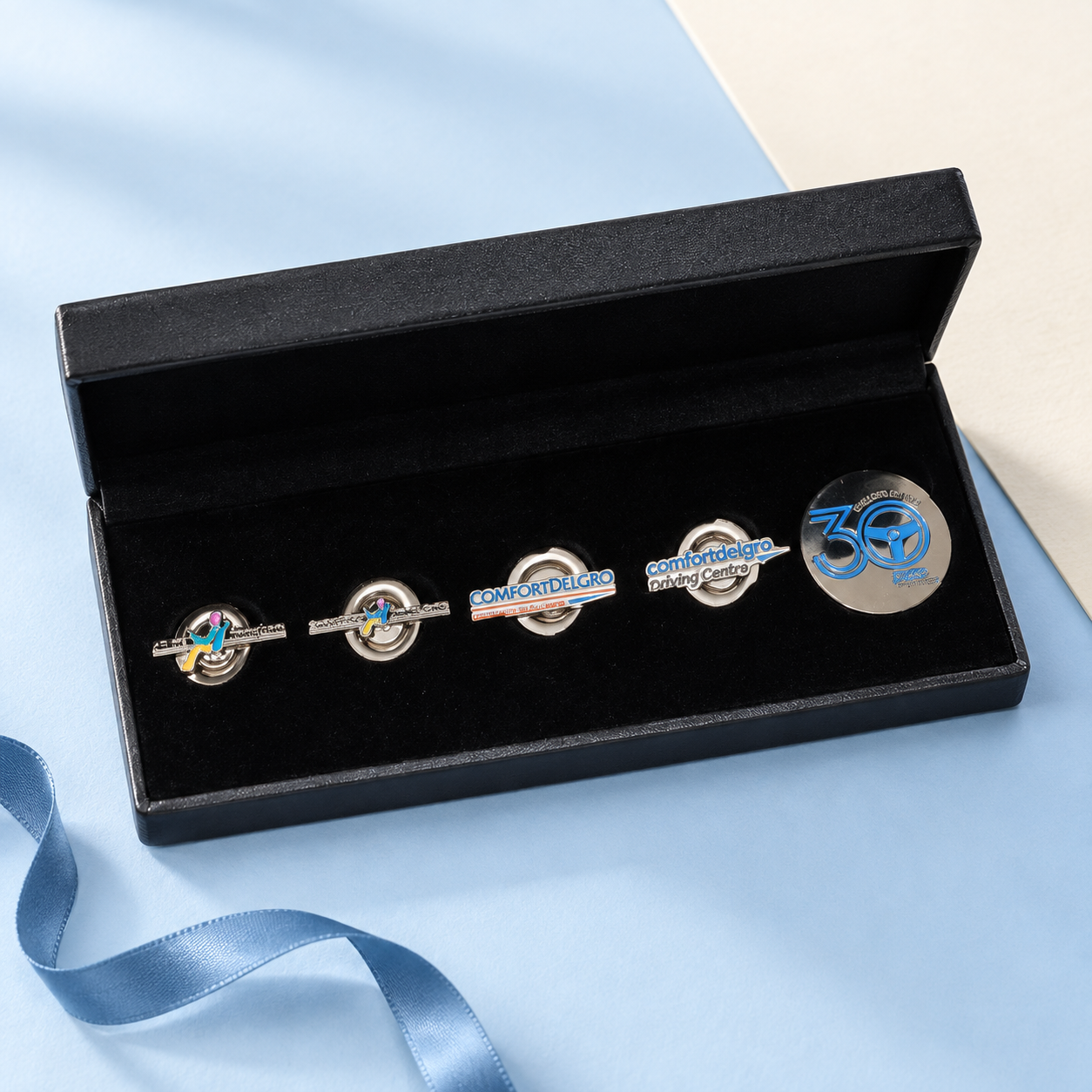 Lapel Pin Presentation Set — customised gift