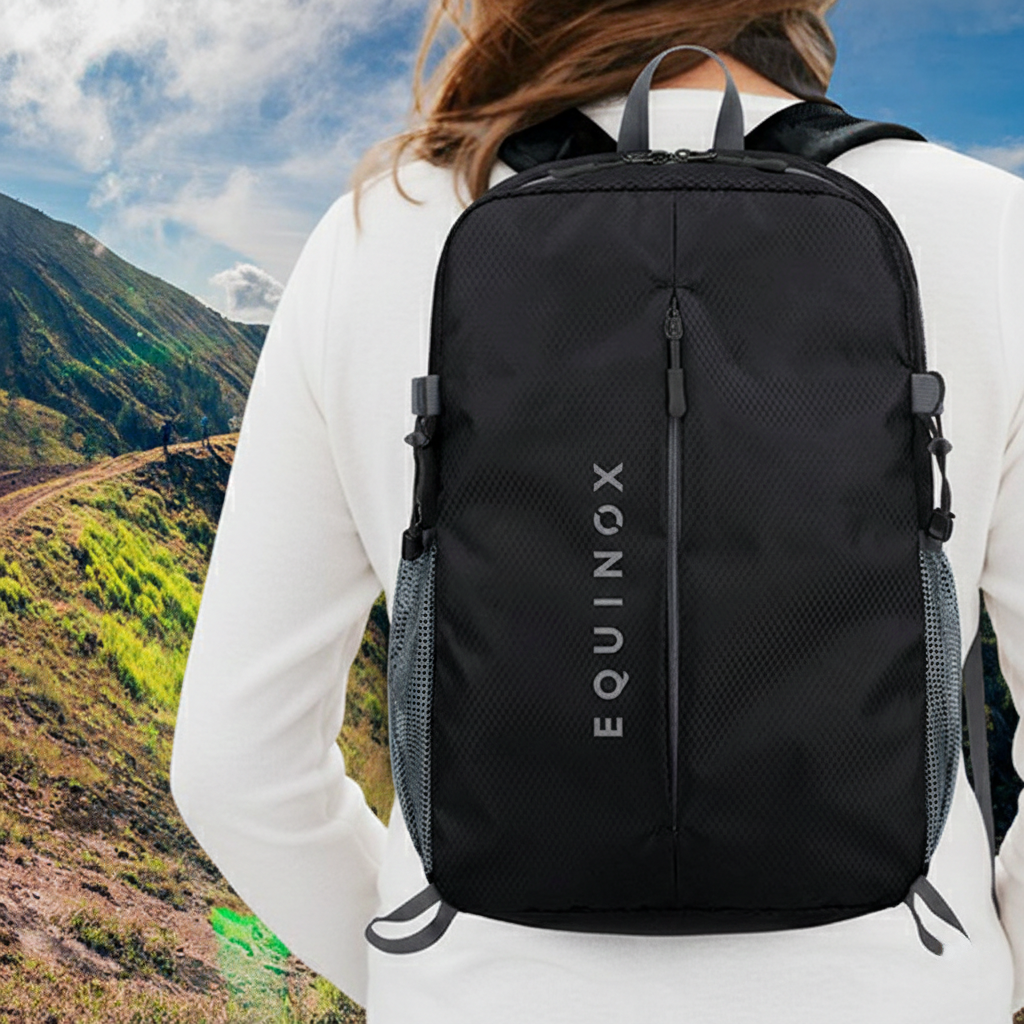 Light Hiking Foldable Backpack with Pouch