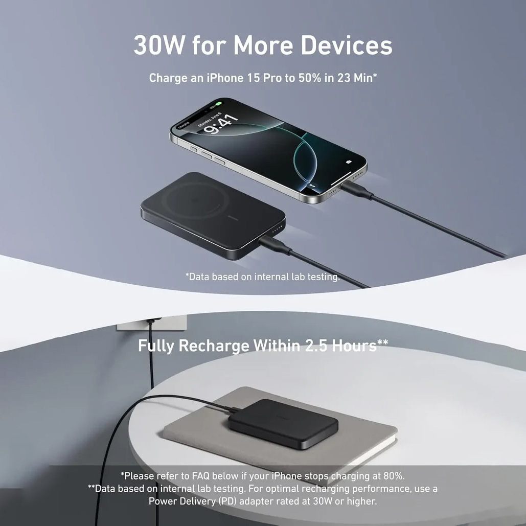 Anker MagGo Ultra-Slim 10000mAh Qi2 Certified 15W Power Bank