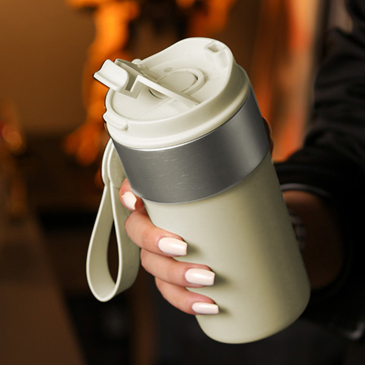 500ml Onyx Strap Flask 