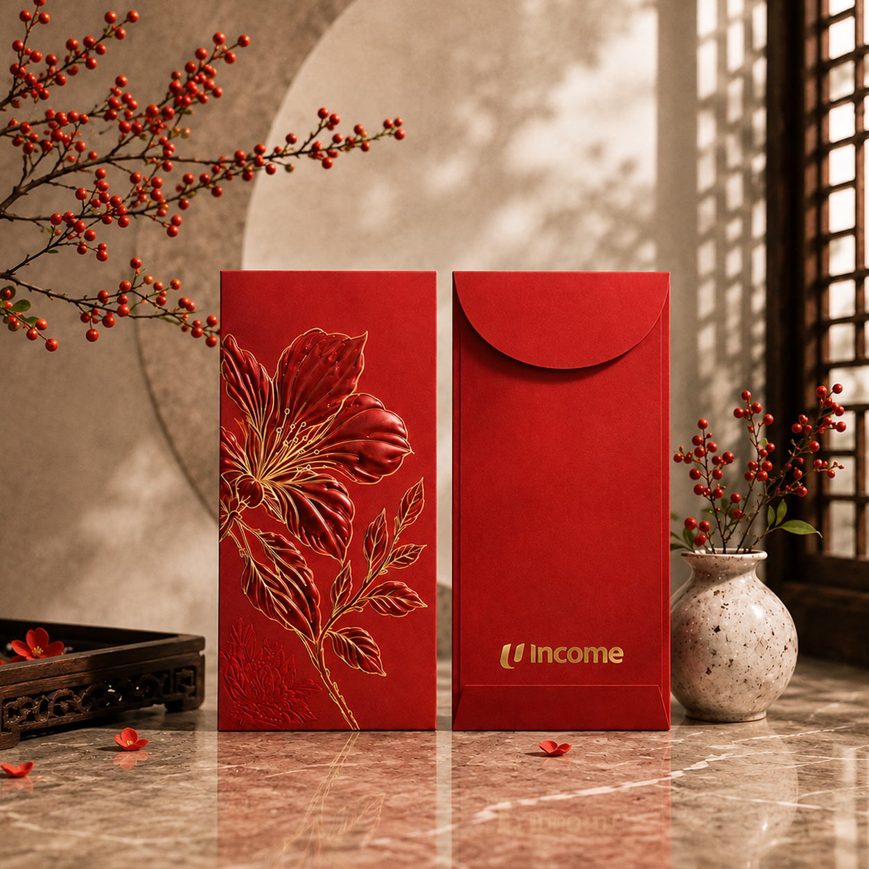 Imperial Flower Red Packet - Red Packet (Ang Bao)