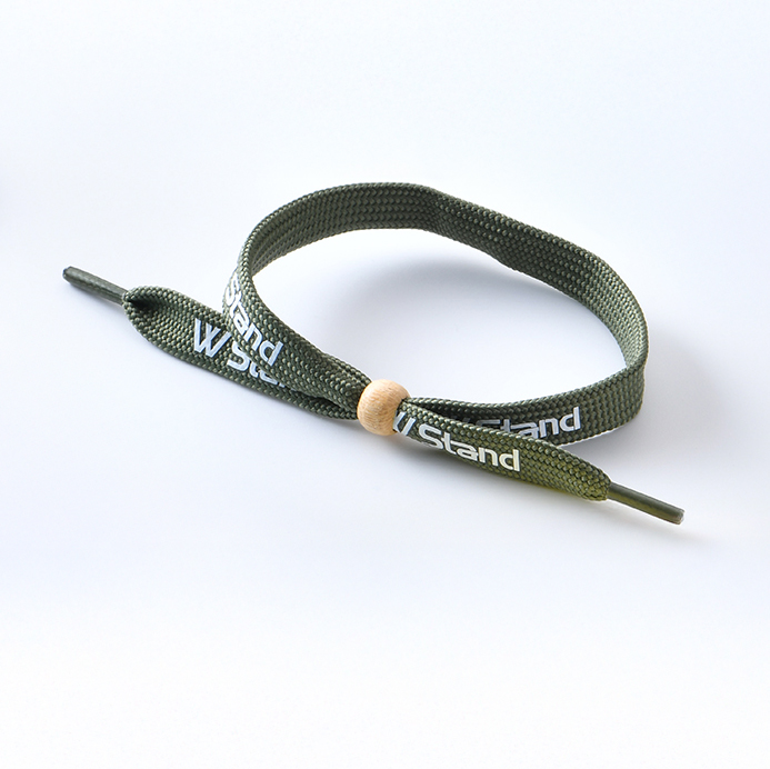 Tubular Wristband with Bamboo Bead 