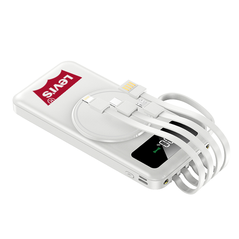 10,000mah Zavo Powerbank (with detachables cables)