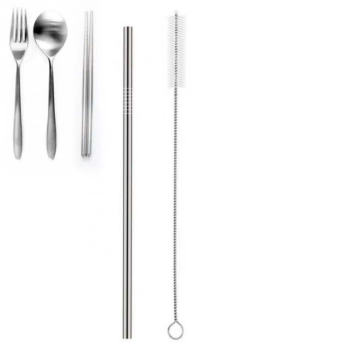 Cutlery + Straight Straw + Cleaner