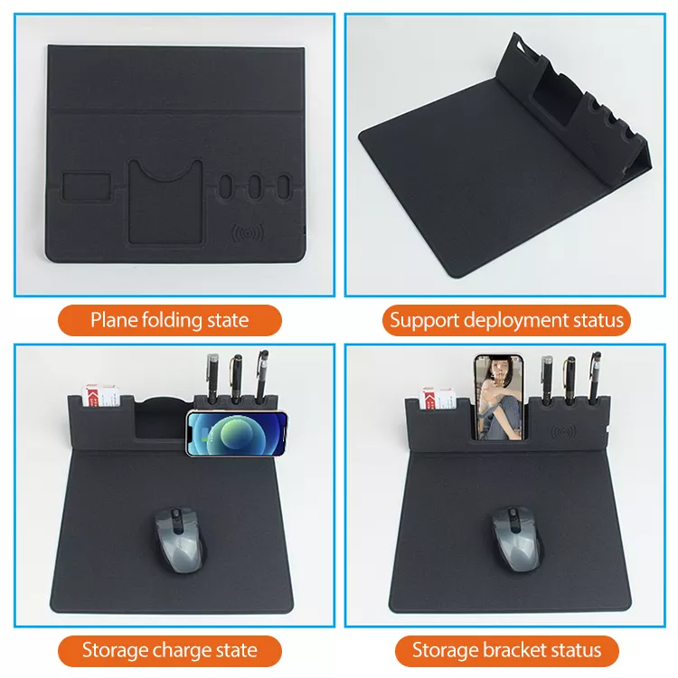 Multifunction Mouse Pad with Wireless Charger 