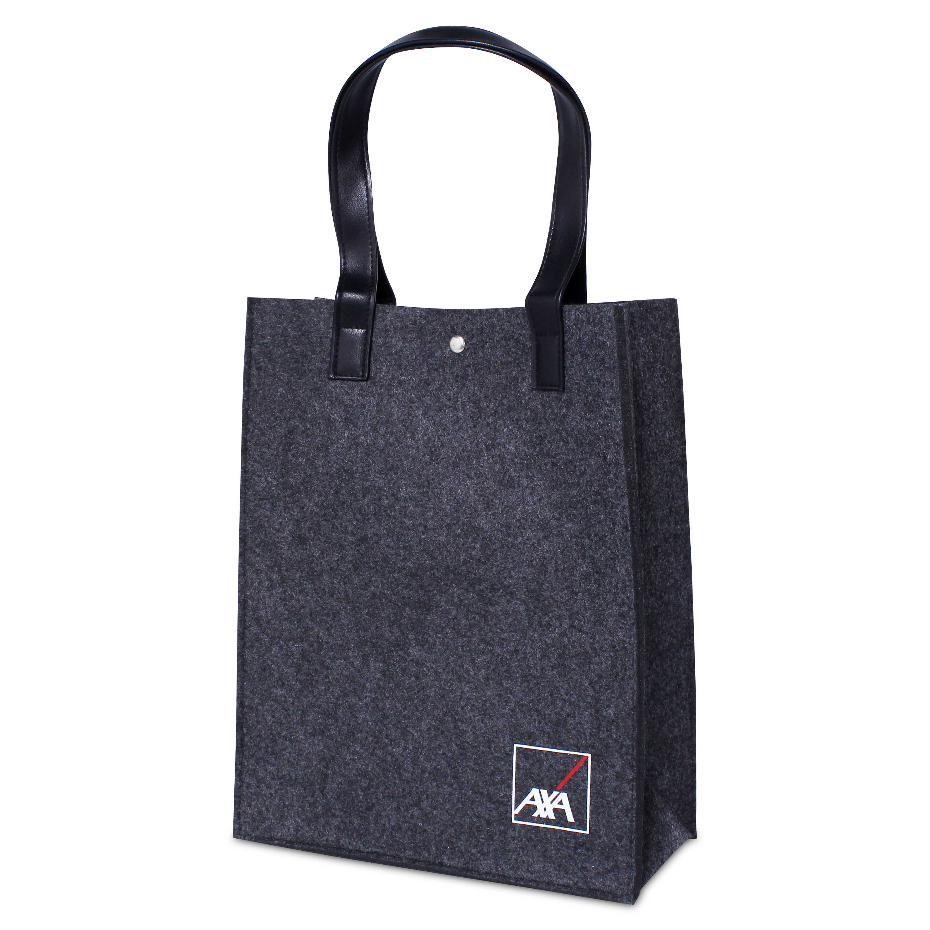 Stylish Felt Tote Bag with Leather Handle