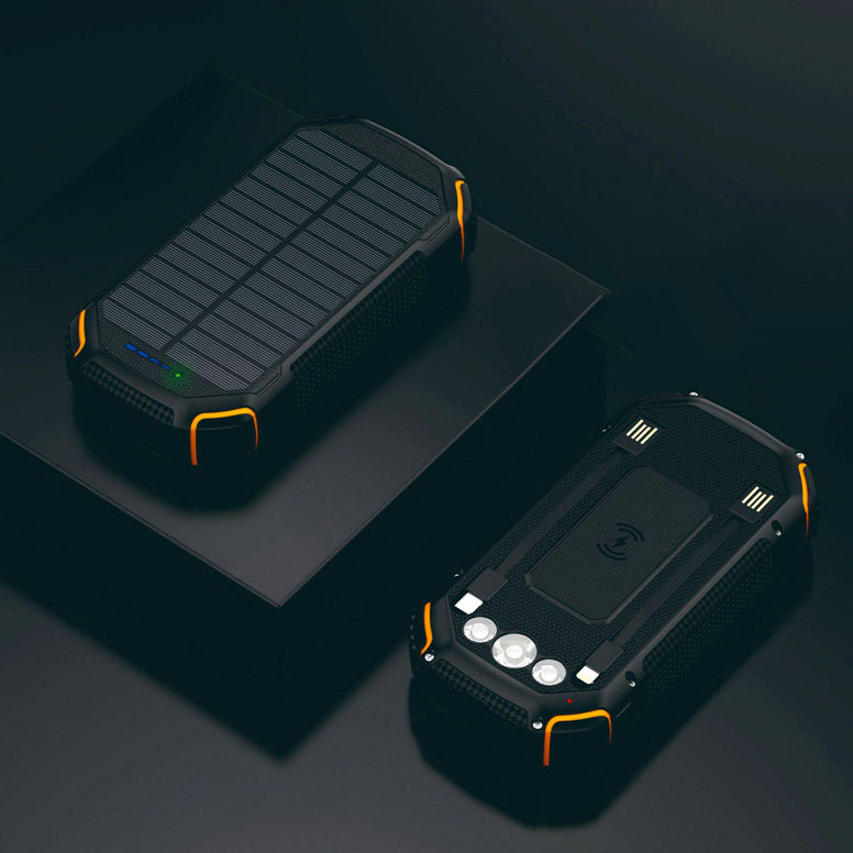 20,000 mAh Solar Wireless Powerbank 