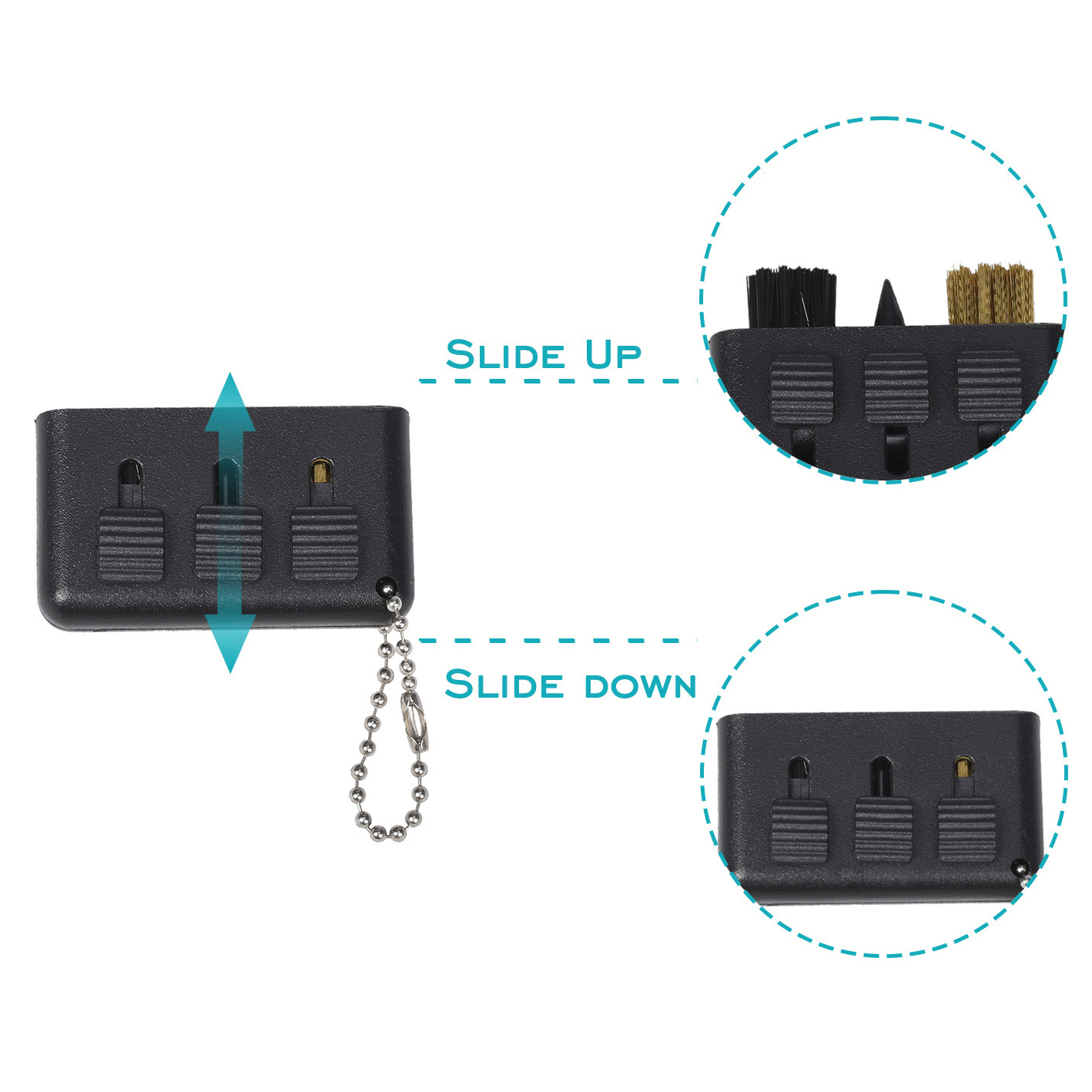 3 in 1 Golf Club Brush 