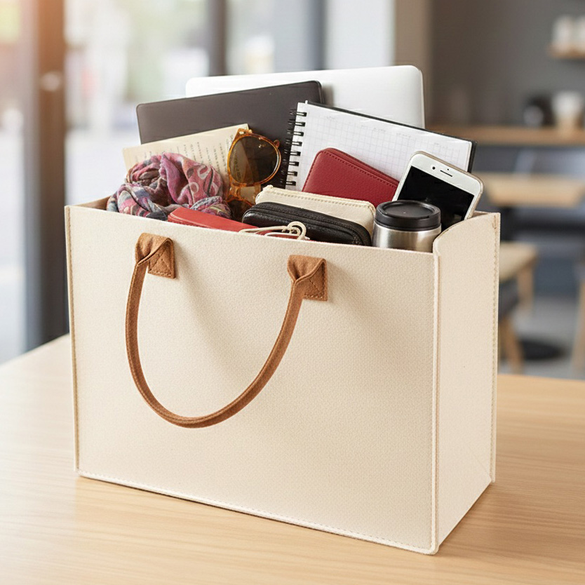 Urban Felt 2 Tone Tote Bag - L