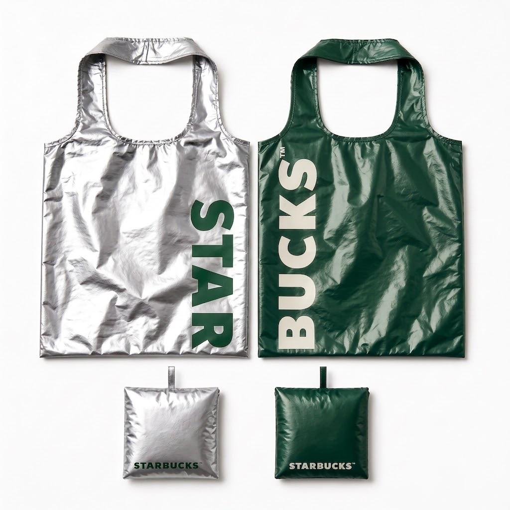 Metalic Foldable Tote Bag