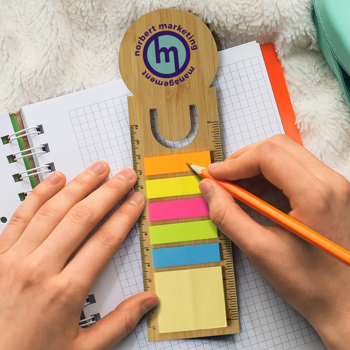 Bamboo Ruler Sticky Note 