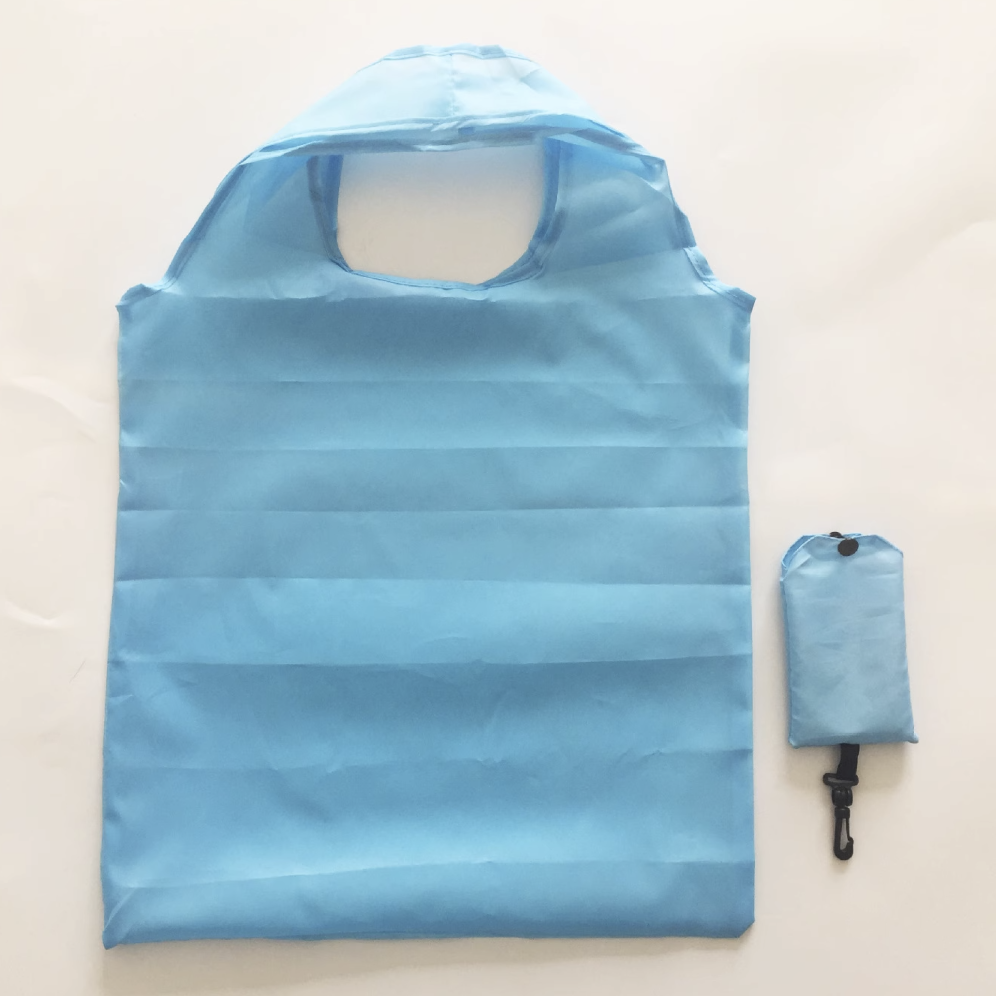 Basic Foldable Shopping Bag with Carabiner 