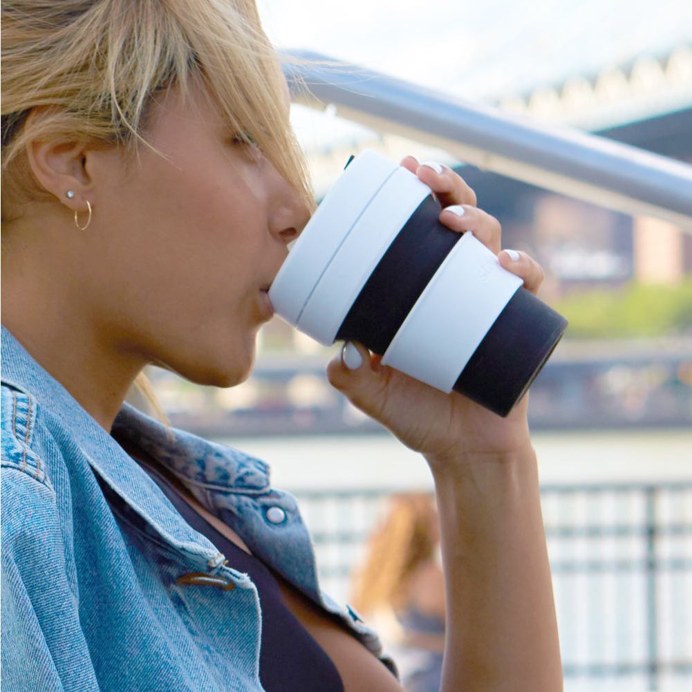 355ml Collapsible Pocket Mug with Silicone Straw