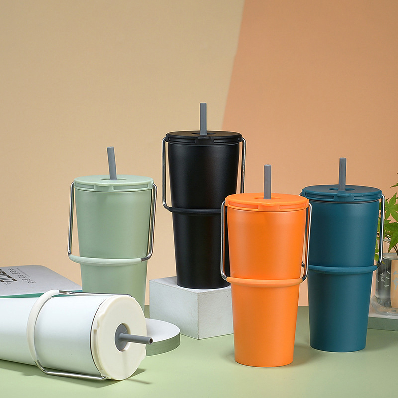 600ml Porter Stainless Steel Insulated Straw Cup