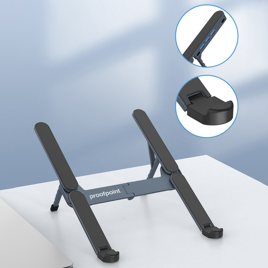 	Cosma Adjustable Laptop Stand With USB Hub