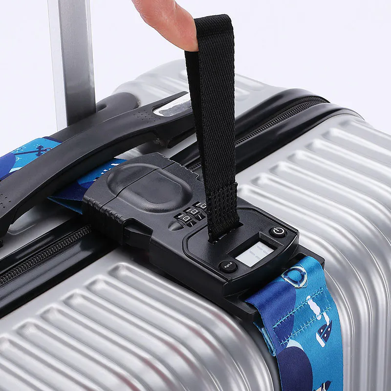 Luggage Strap with Lock and Weighing Scale