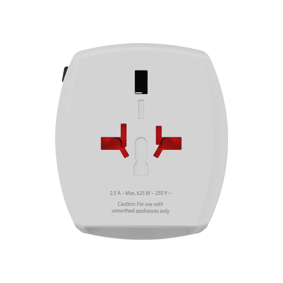 SKROSS Universal Travel Plug with USB and USB C 
