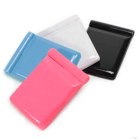 Portable Double-Sided Mirror with LED Lights