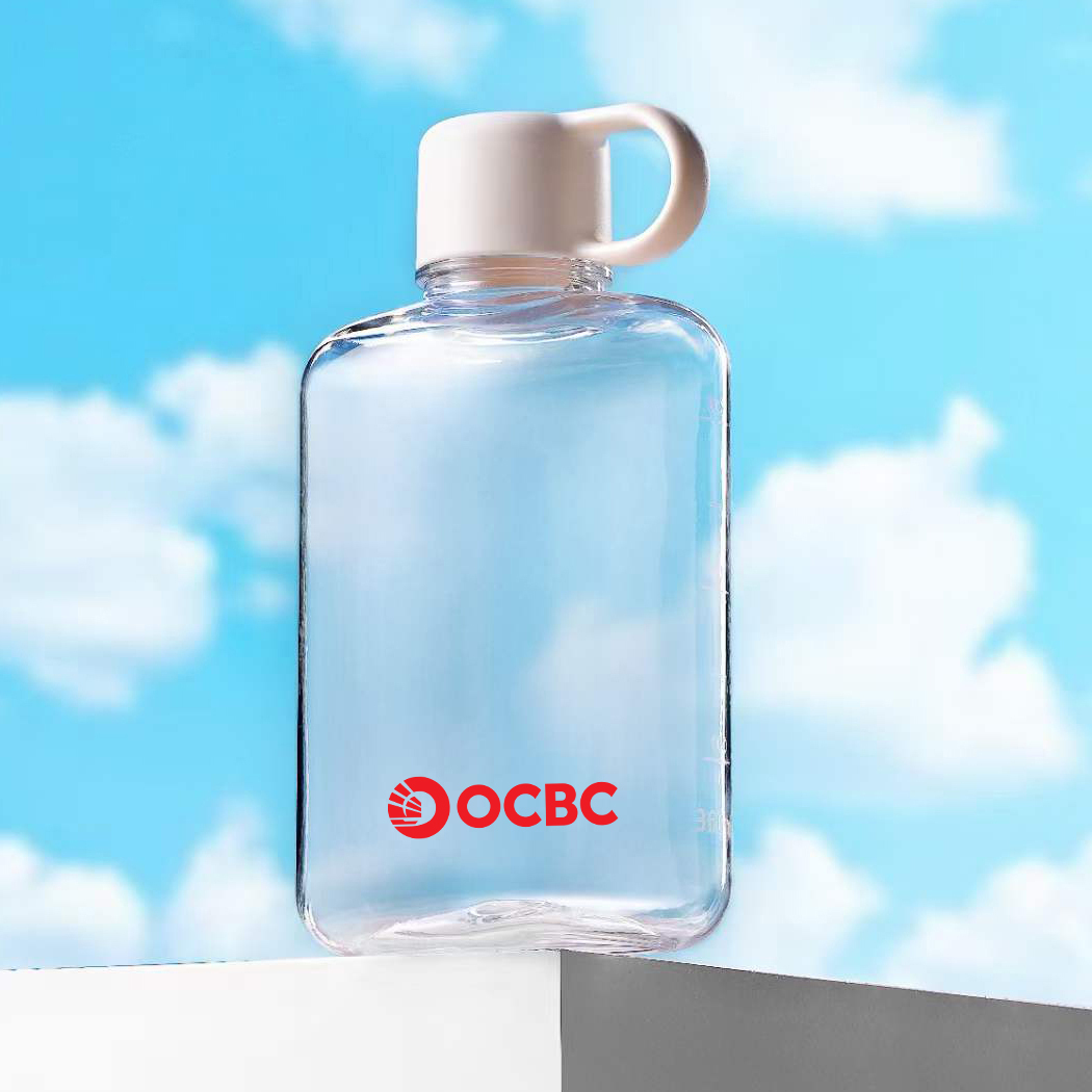 360ml Tritan Flat Water Bottle ( BPA Free )