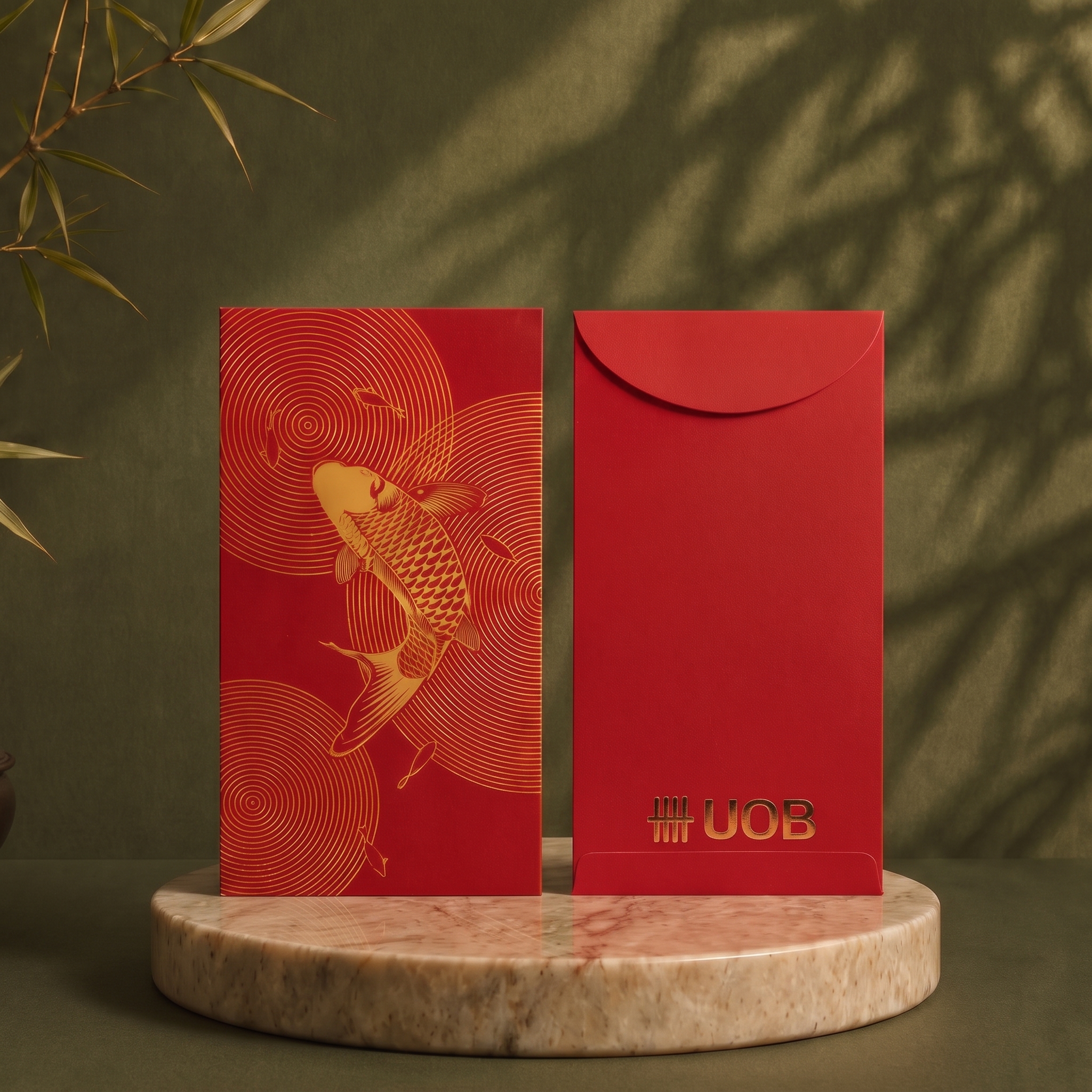 Leaping Carp of Fortune Red Packet - Red Packet (Ang Bao)