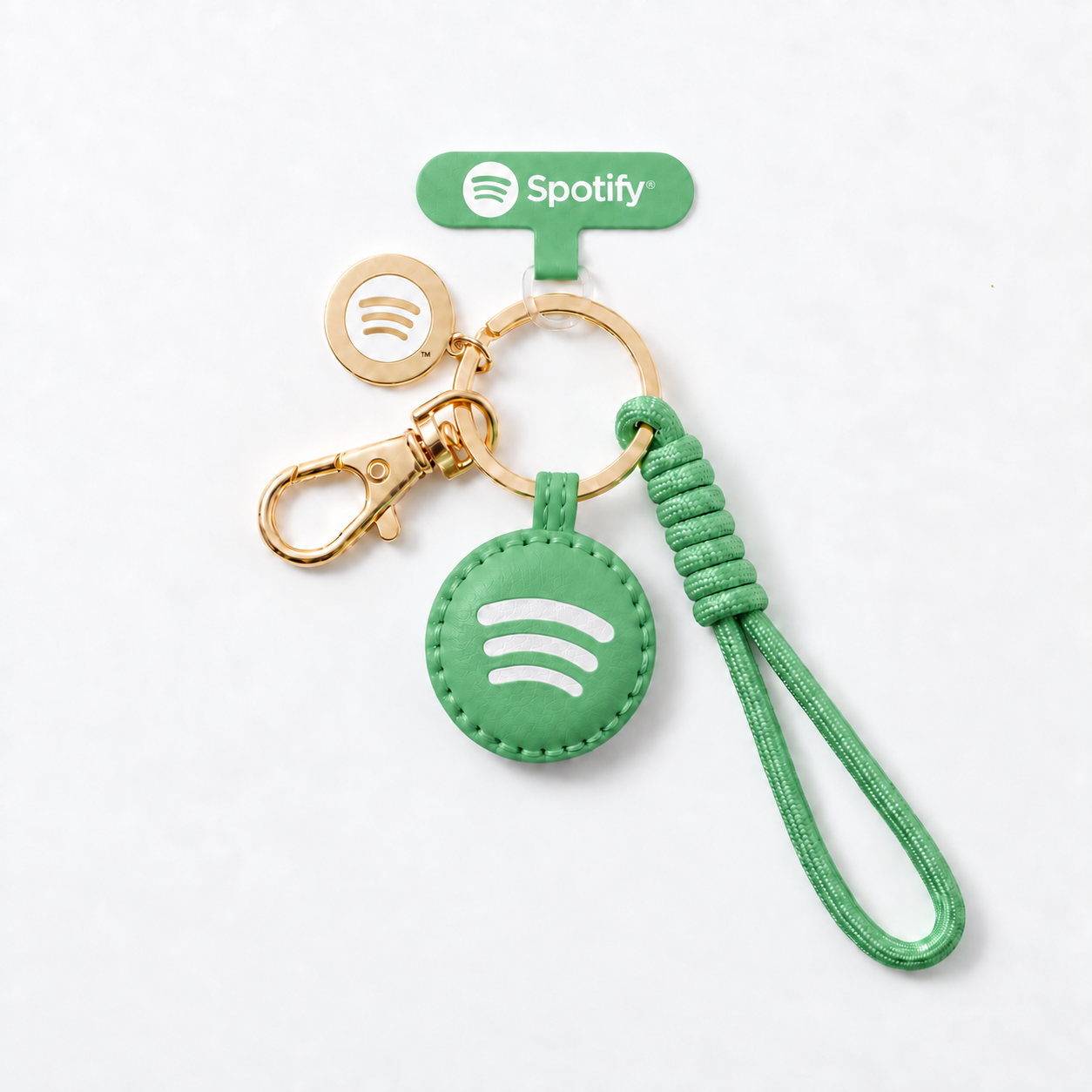 Silicone Charm Rope Keychain — customised gift