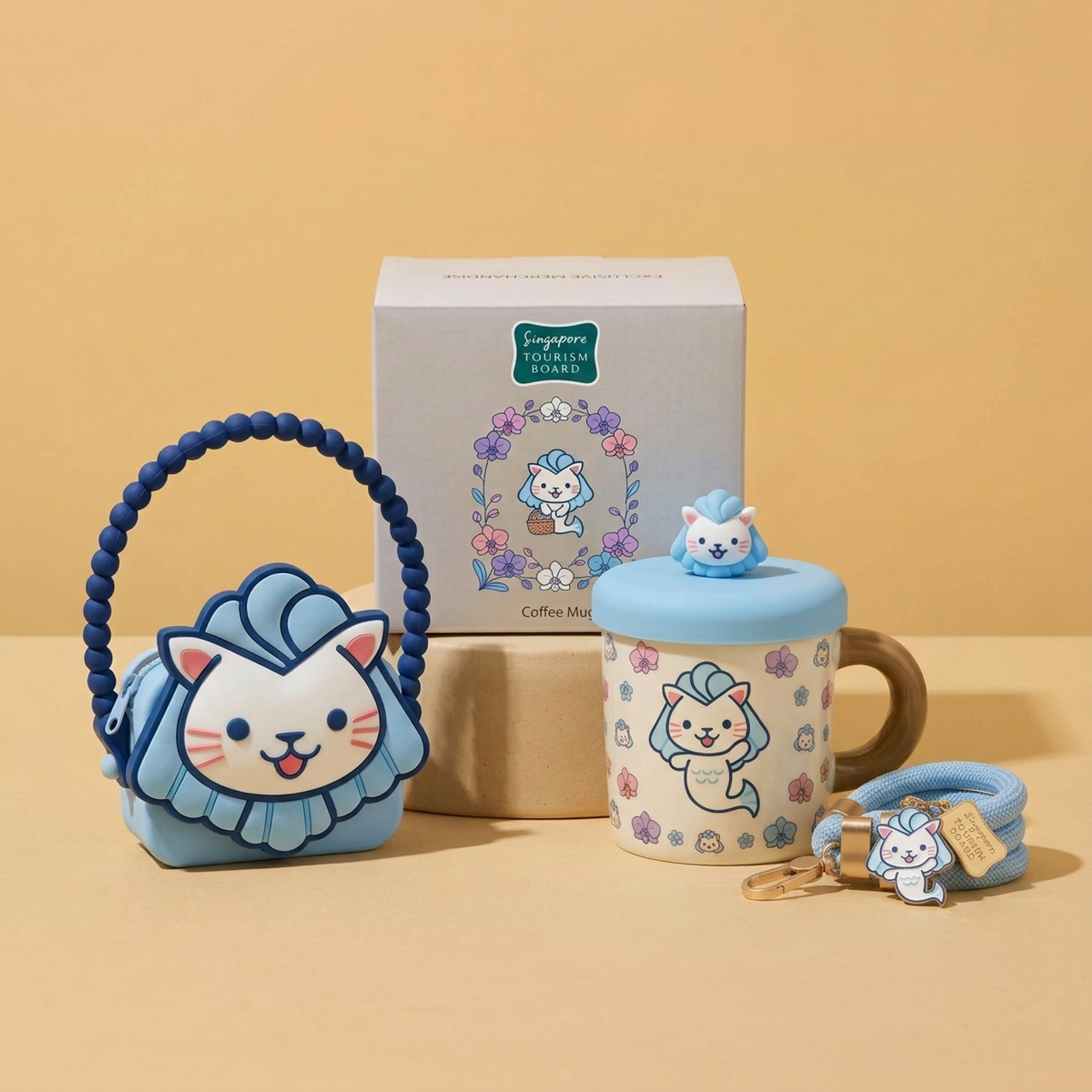 Mascot Silicone Bag & Mug Set — customised gift