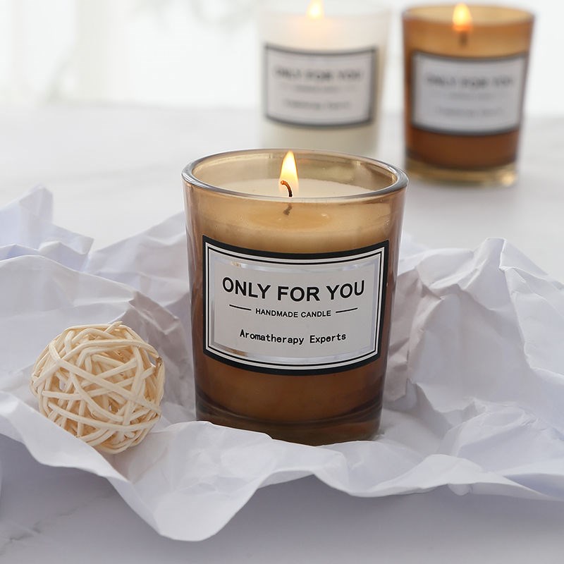 Frosted Glass Scented Candle