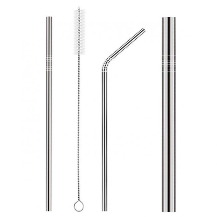 Curve Straw + Straight Straw + Bubble Straw + Cleaner