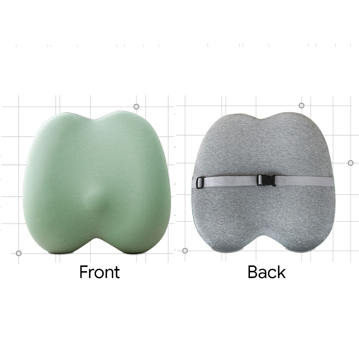 GlacierBack Memory Foam Cushion