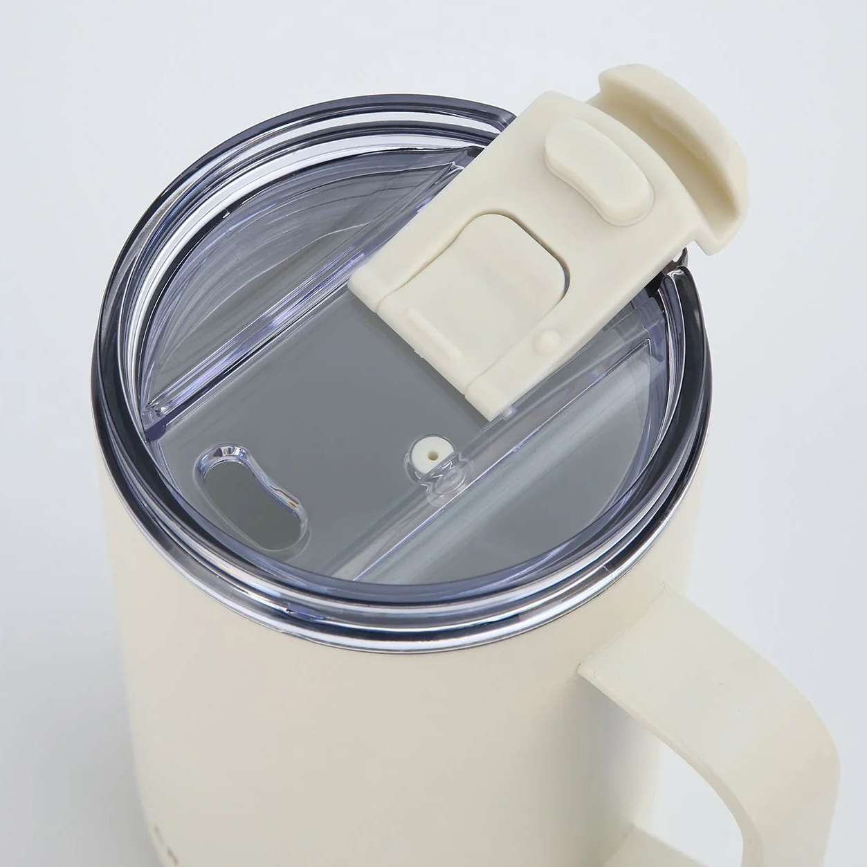 CROSSING 400ml Neo Insulated S/S Leakproof Ceramic Mug W Handle And Lid 