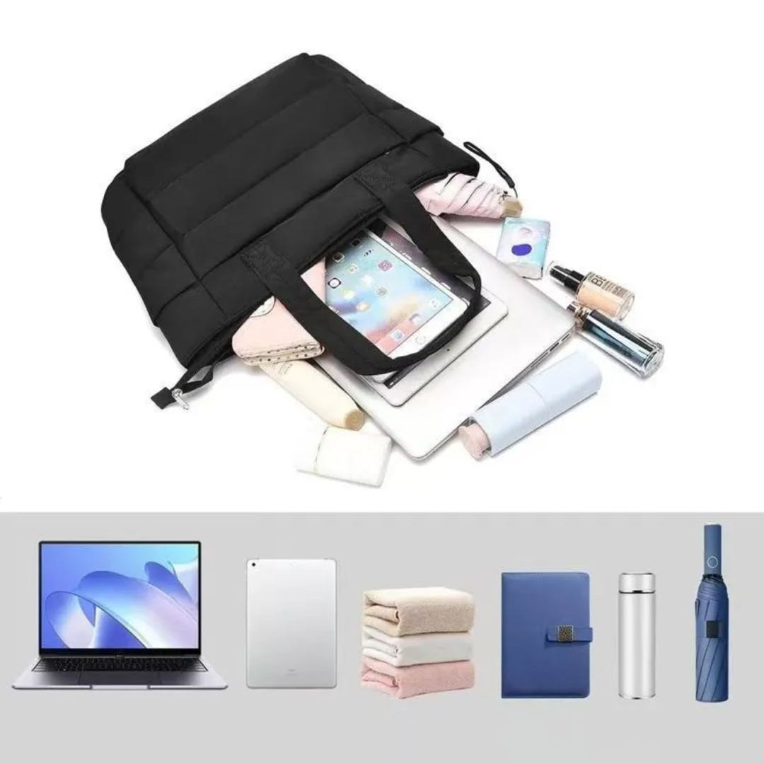 Puffy Quilted Tote Bag 