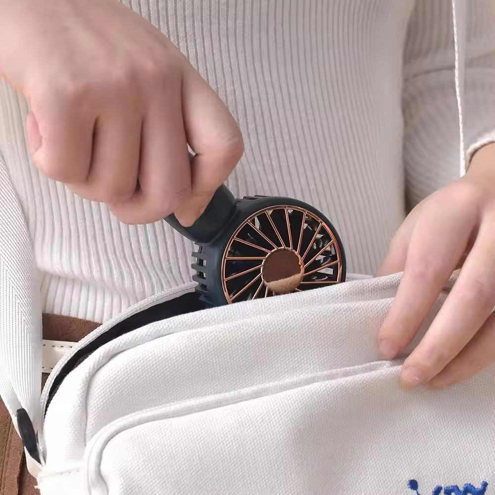 Handheld Fan with Carabiner