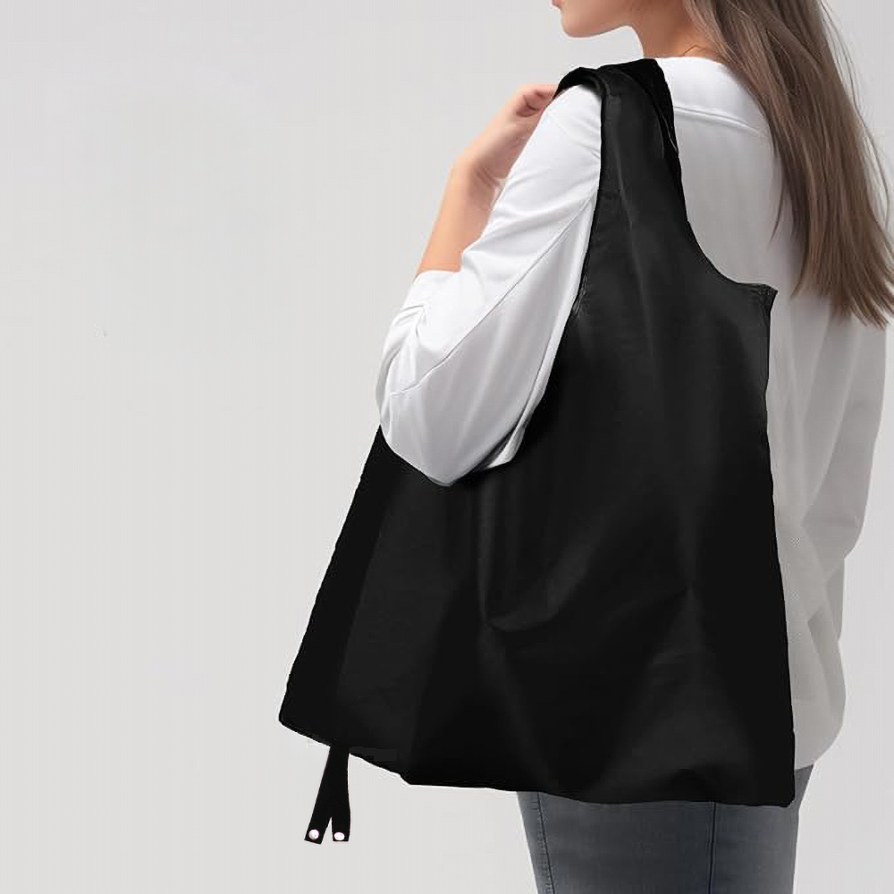 Premium Foldable Polyester Tote Bag ( With Button Closure ) 