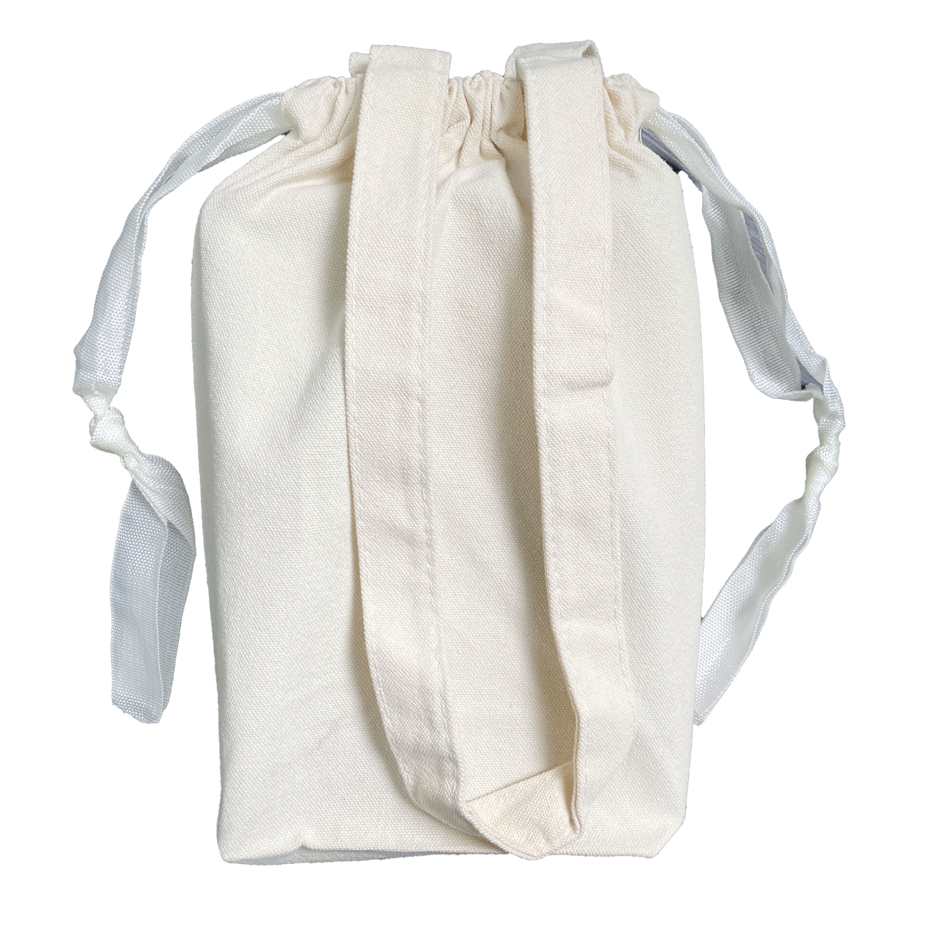 A5 Canvas Tote Bag with Drawstring