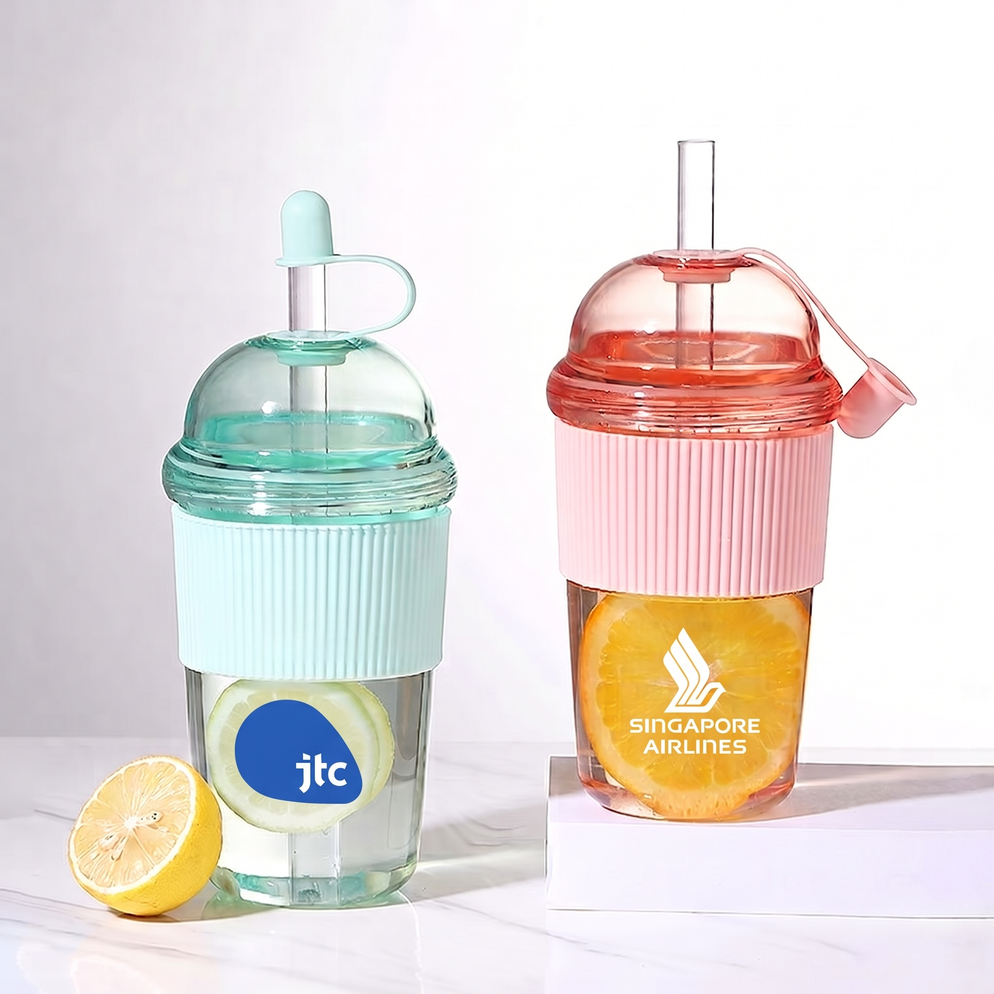 520ml MetroSip Cold Tumbler with Boba Straw - Tumbler