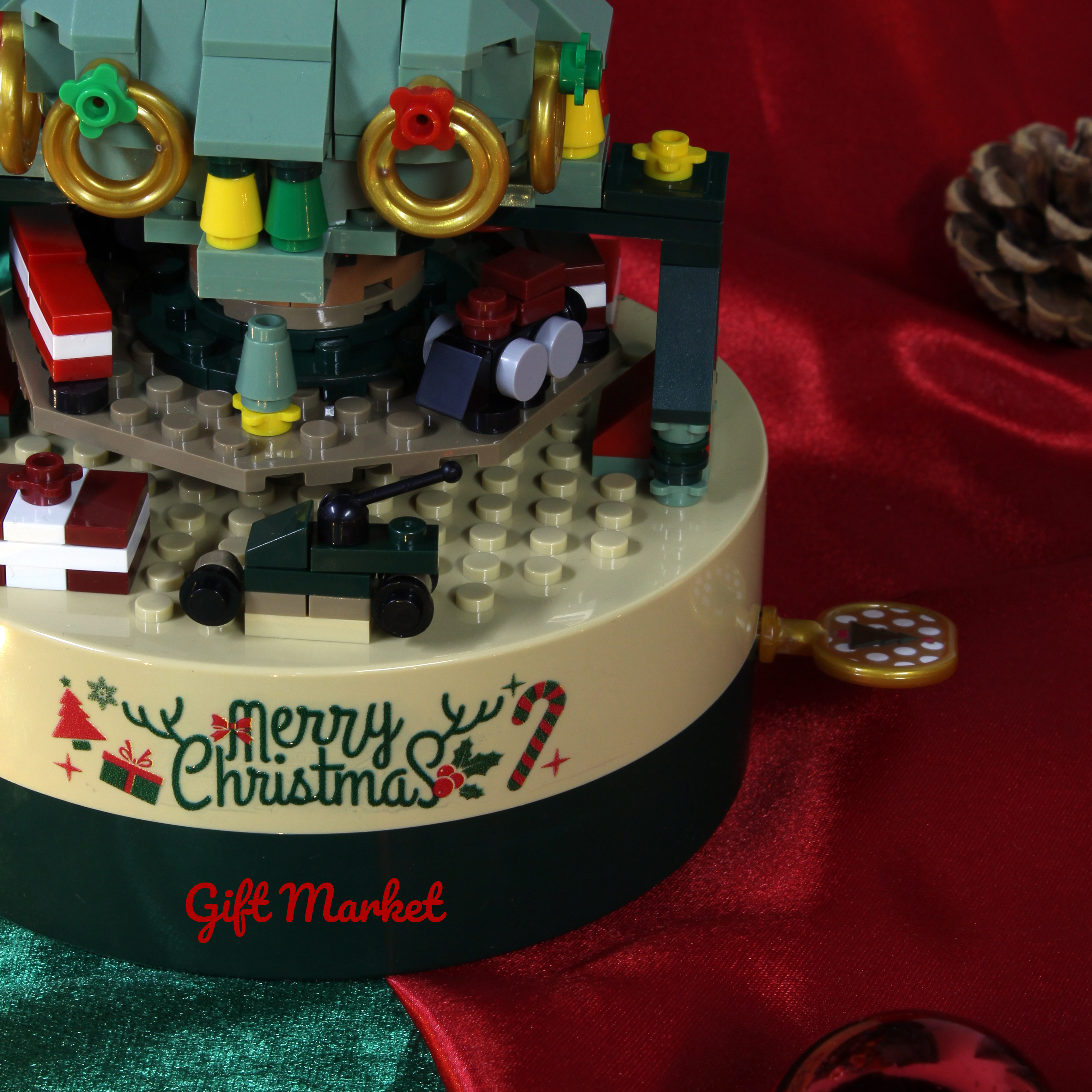 Christmas Tree Music Box Bricks Set 