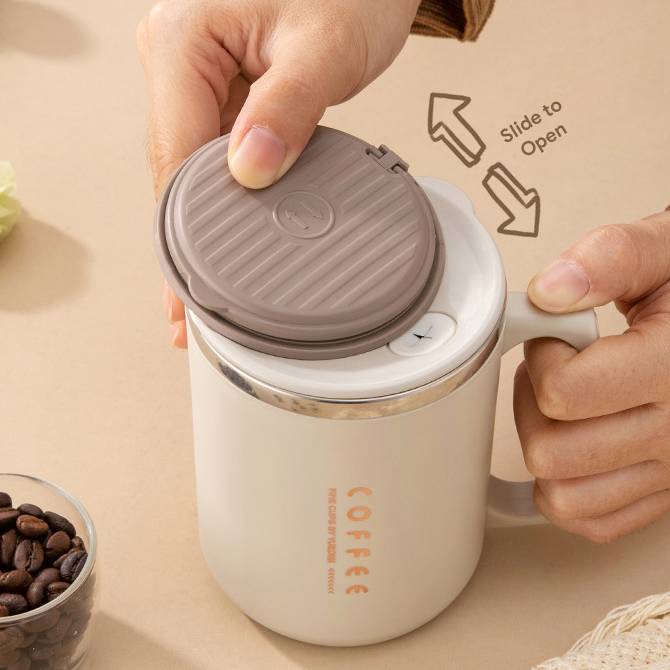 480ml Explorer Stainless Steel Mug with Straw and Spoon