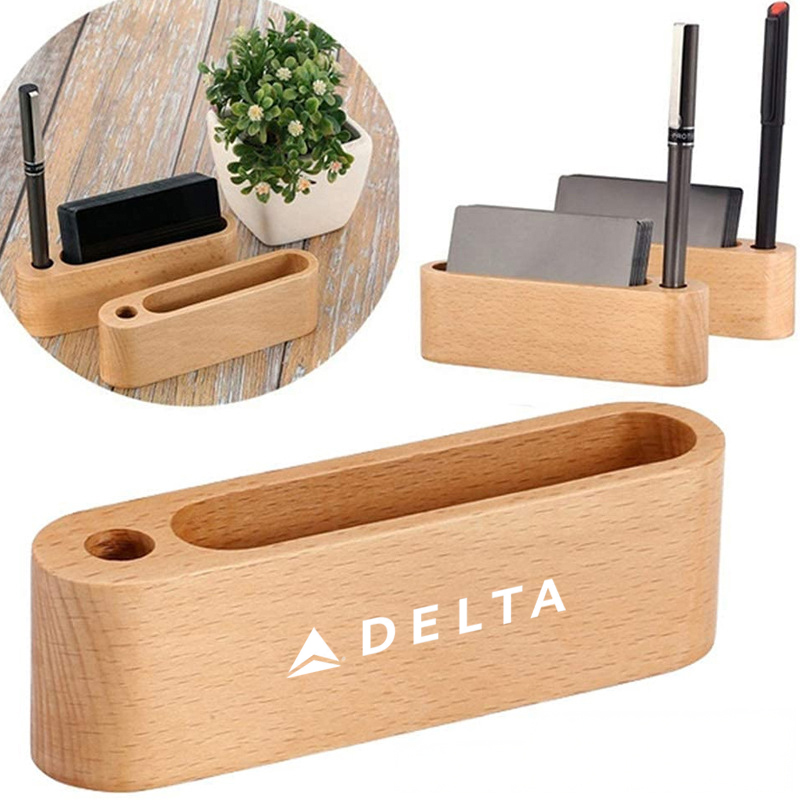 Woody Cardholder with Pen Stand 