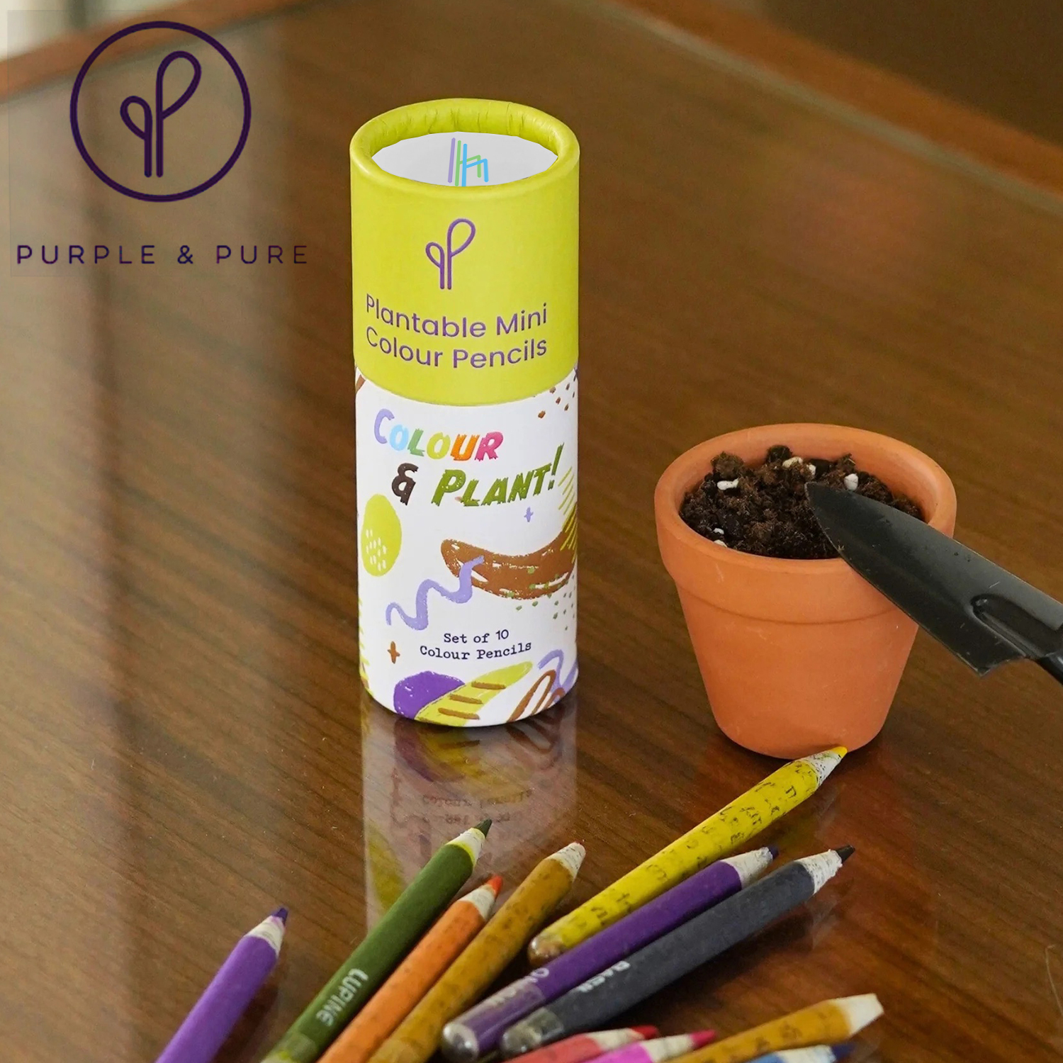 Purple&Pure Mini Colour Pencil Set 