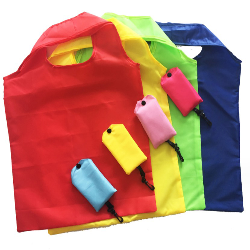 Basic Foldable Shopping Bag with Carabiner 