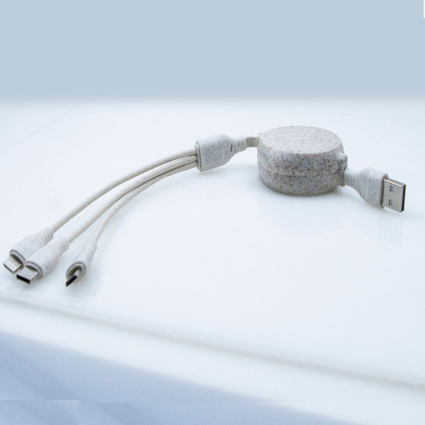 Eco-friendly Retractable 3in1 Charging Cable 