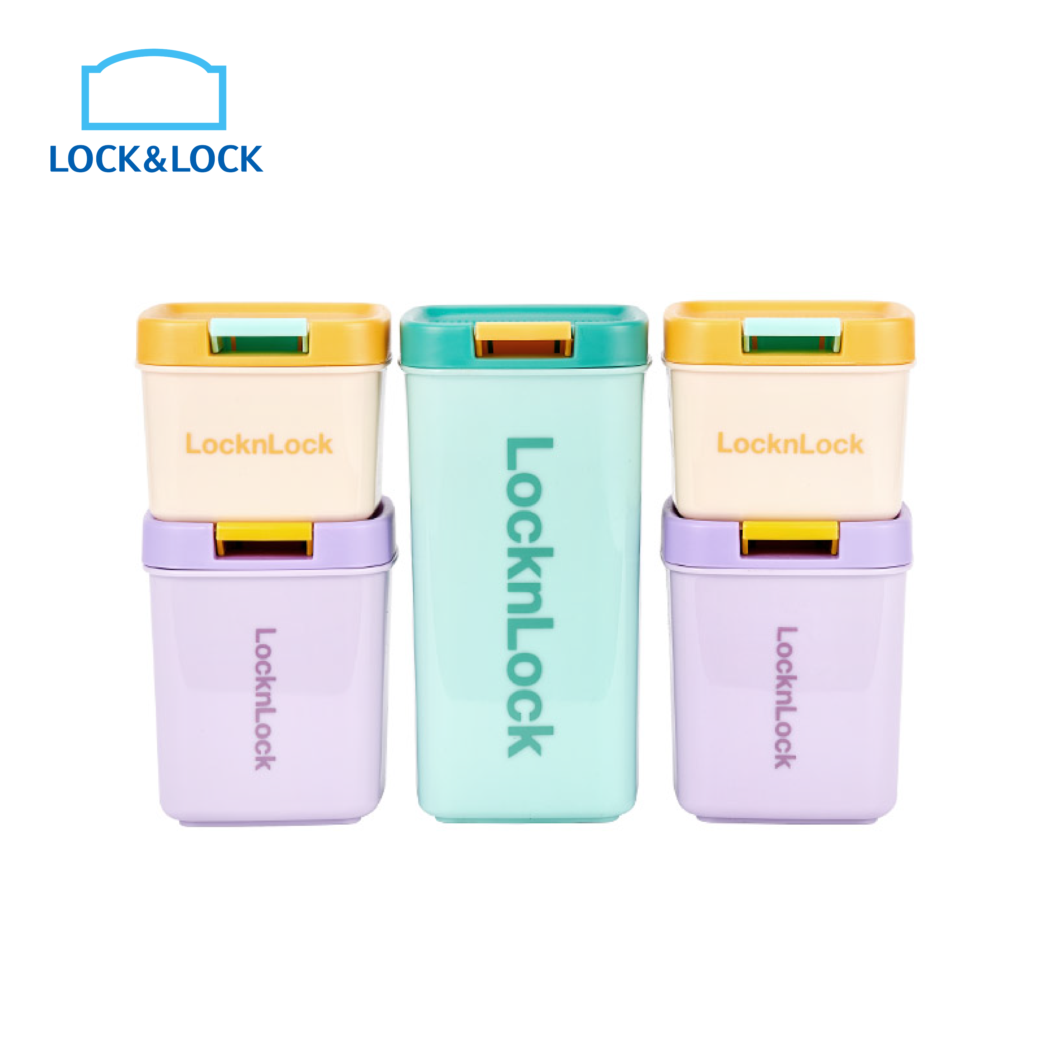 Lock&Lock Fun Sealing Canister Set (5-Piece)
