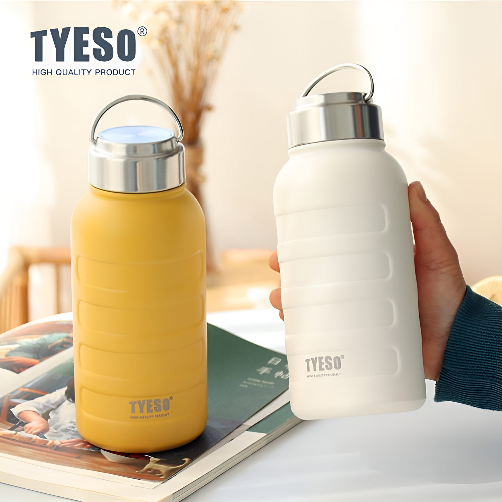 Tyeso 750ml Wagon Stainless Steel Water Bottle 