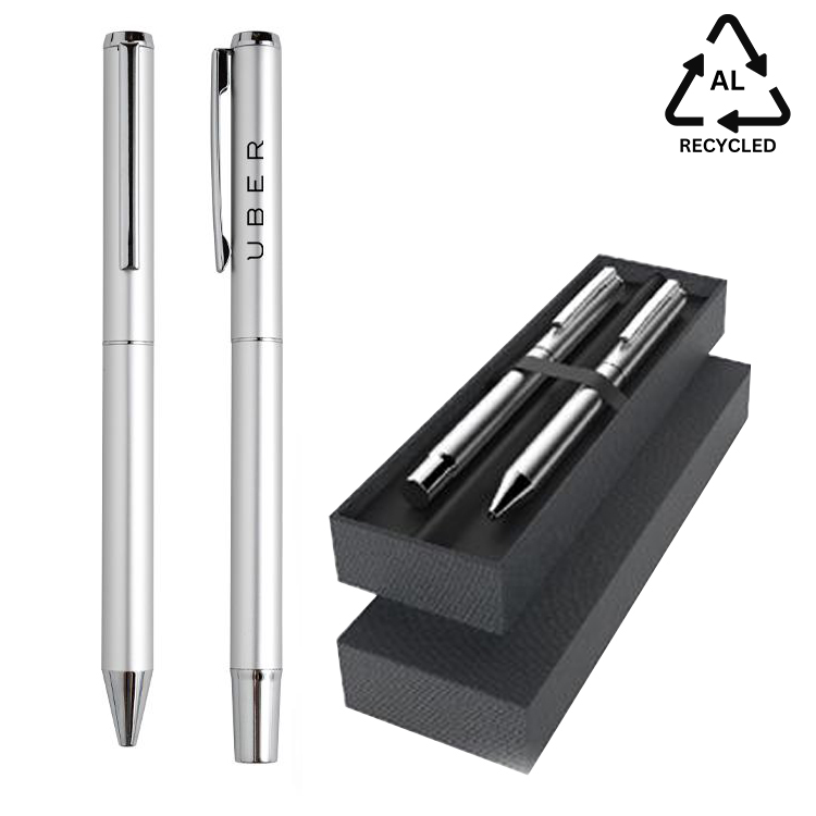 Recycled Aluminum Metal Pen Set