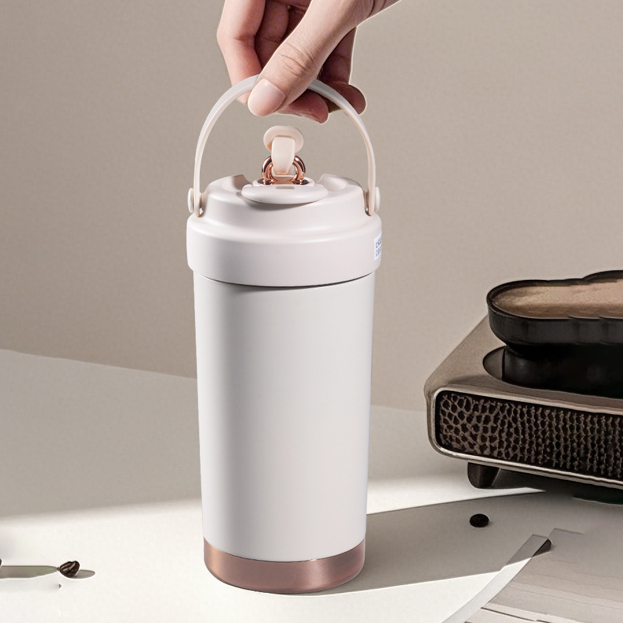 500ml Chime Ceramic Lined Insulated Tumbler with Straw